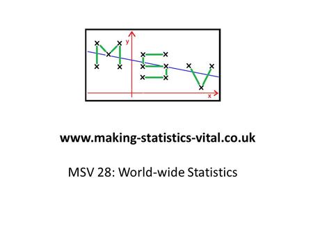 MSV 28: World-wide Statistics www.making-statistics-vital.co.uk.