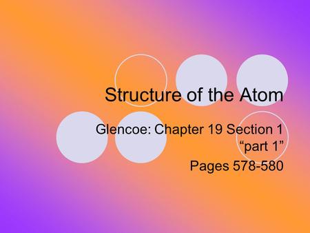 Glencoe: Chapter 19 Section 1 “part 1” Pages
