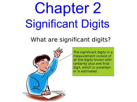 Chapter 2 Significant Digits. Taking Measurements All measurements involve one estimation. If the measuring device is digital it will take the estimation.