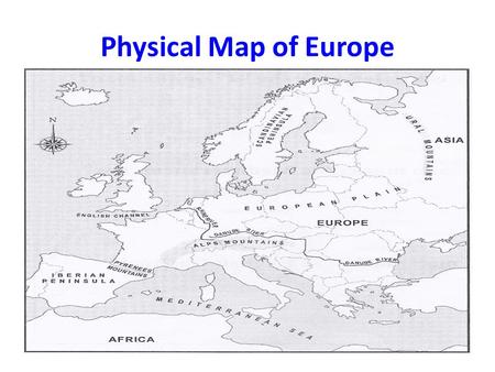 Physical Map of Europe.