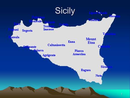 1 Sicily. 2 Outline Introduction Part I. Historical background a. Ancient times b. Modern times Part II. Attractions a. Major cities b. Landmarks Conclusion.