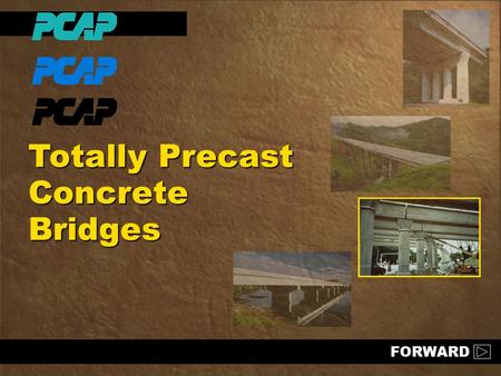 Totally Precast Concrete Bridges