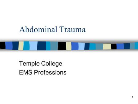Temple College EMS Professions