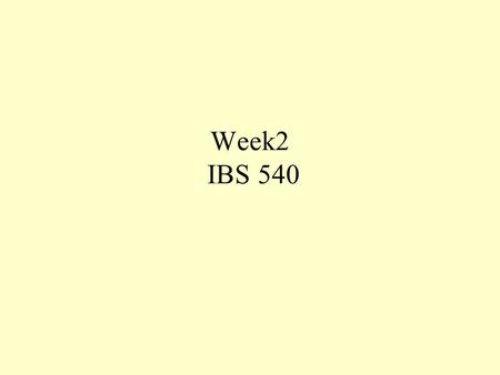 Week2 IBS 540. NEEDS IDENTIFICATION CONCEPTS The first phase in the project life cycle The needs identification process is the initial phase of the project.