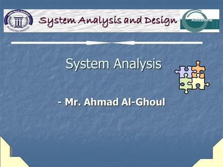 System Analysis and Design