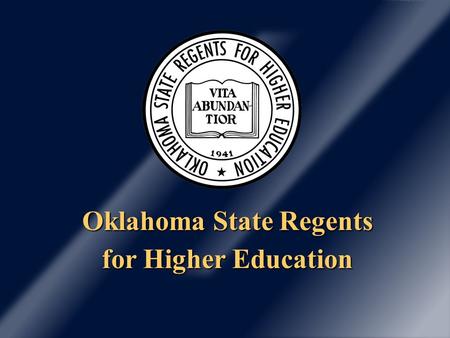 Oklahoma State Regents for Higher Education. Enrollment has increased; state appropriations have decreased. System Funding and FTE Enrollment History.
