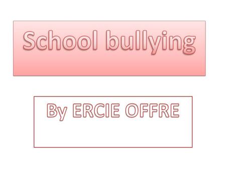 The problem bullying Bullying 1 out of 3 kids get bullied every other day by one of their classmates. 1 out of 5 get cyber bullied by either some old.