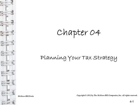 Planning Your Tax Strategy