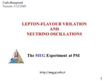 LEPTON-FLAVOUR VIOLATION AND NEUTRINO OSCILLATIONS