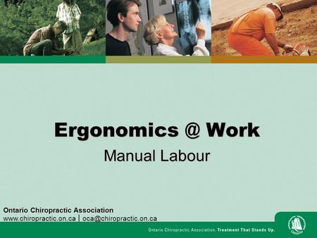 Work Manual Labour Ontario Chiropractic Association  