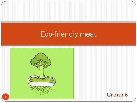 Eco-friendly meat Group 6 1. Table of content The environmental effects Green Labels Marketing Ideas 2.