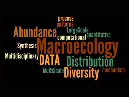 Macroecology …characterizing and explaining patterns of abundance, distribution, and diversity.