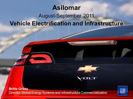 Vehicle Electrification and Infrastructure