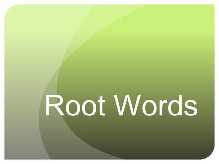 Root Words. Biblo (G) Definition - book Examples: Bibliography, bible, bibliophile Sentence: I had to write a bibliography for my report, which included.