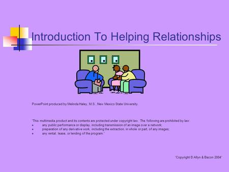 Introduction To Helping Relationships