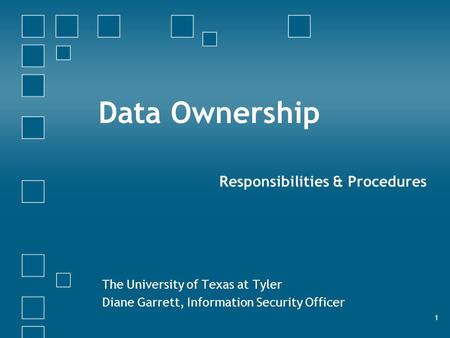 Data Ownership Responsibilities & Procedures