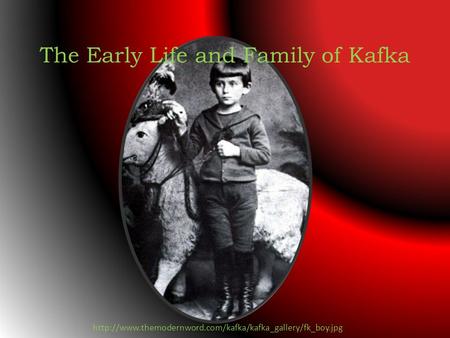 The Early Life and Family of Kafka