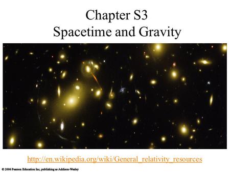 Chapter S3 Spacetime and Gravity