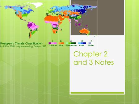 Chapter 2 and 3 Notes.