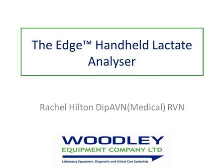 The Edge™ Handheld Lactate Analyser