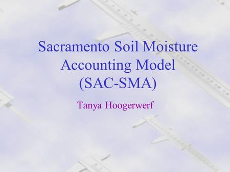 Sacramento Soil Moisture Accounting Model (SAC-SMA)
