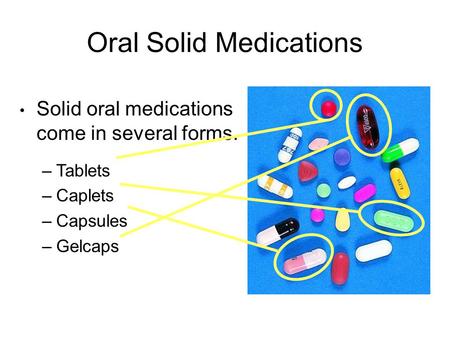 Oral Solid Medications