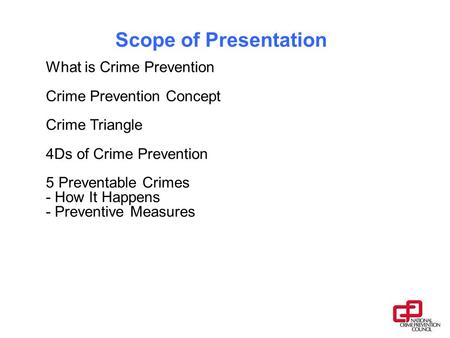 CP Presentation to NCDC Jun 2007