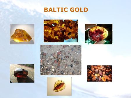 BALTIC GOLD. Amber is fossil tree resin, which is appreciated for its color and beauty. Good quality amber is used for the manufacture of ornamental objects.