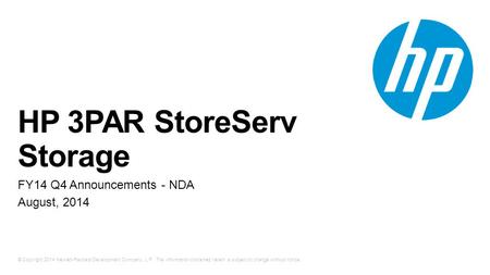 HP 3PAR StoreServ Storage