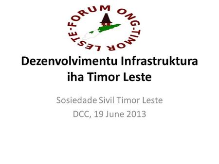 Dezenvolvimentu Infrastruktura iha Timor Leste
