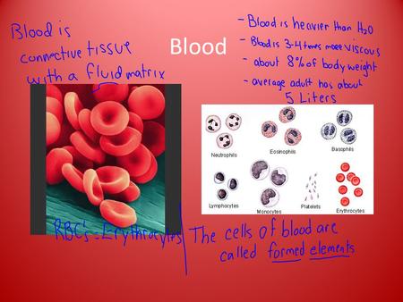 Blood. Many Vital Functions Transports nutrients, oxygen, wastes, and hormones Helps maintain stability of interstitial fluids Distributes heat Defense.