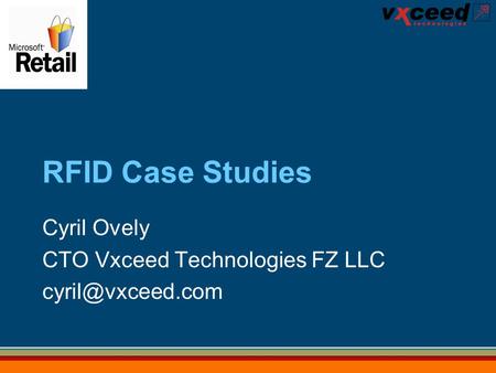 Cyril Ovely CTO Vxceed Technologies FZ LLC