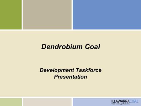 Development Taskforce Presentation