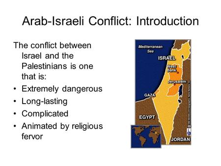 Arab-Israeli Conflict: Introduction