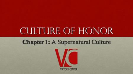 Chapter 1: A Supernatural Culture