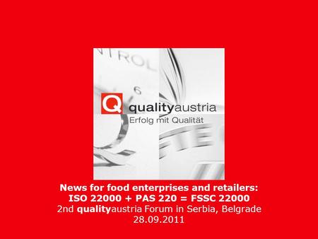 News for food enterprises and retailers: