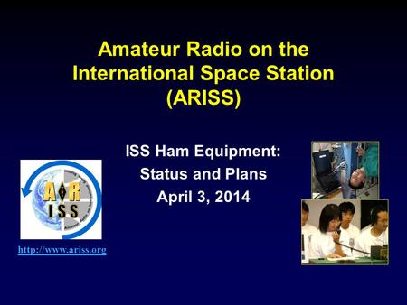 Amateur Radio on the International Space Station (ARISS)