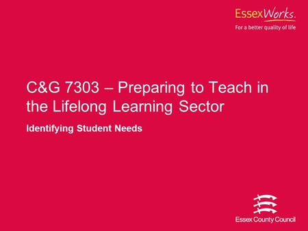 C&G 7303 – Preparing to Teach in the Lifelong Learning Sector
