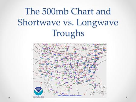 The 500mb Chart and Shortwave vs. Longwave Troughs.