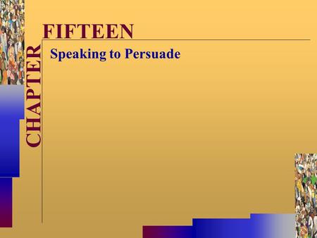 McGraw-Hill©Stephen E. Lucas 2001 All rights reserved. CHAPTER FIFTEEN Speaking to Persuade.