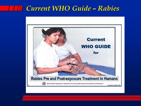 Current WHO Guide – Rabies