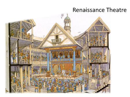 Renaissance Theatre Let’s have fun!. Medieval and Renaissance Medieval Drama Evolved from Church ceremonies Miracle Plays – Saints Mystery Plays – Bible.