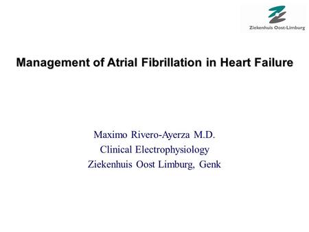 Management of Atrial Fibrillation in Heart Failure