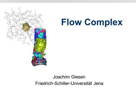 Flow Complex Joachim Giesen Friedrich-Schiller-Universität Jena.