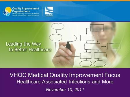 VHQC Medical Quality Improvement Focus Healthcare-Associated Infections and More November 10, 2011.