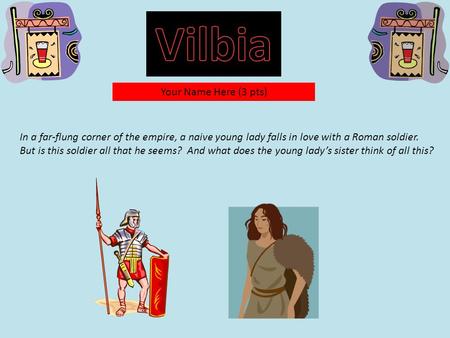In a far-flung corner of the empire, a naive young lady falls in love with a Roman soldier. But is this soldier all that he seems? And what does the young.
