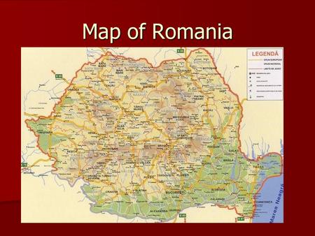 Map of Romania.