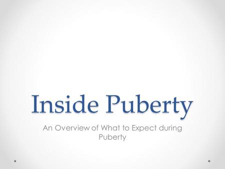 An Overview of What to Expect during Puberty