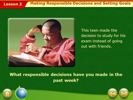 Making Responsible Decisions and Setting Goals