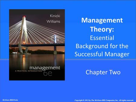 Management Theory: Essential Background for the Successful Manager